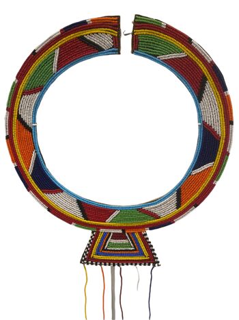 Collier de perles Kenya Masai - (L04) 3