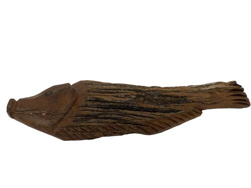 Driftwood Hand Carved Fish - S (1101)