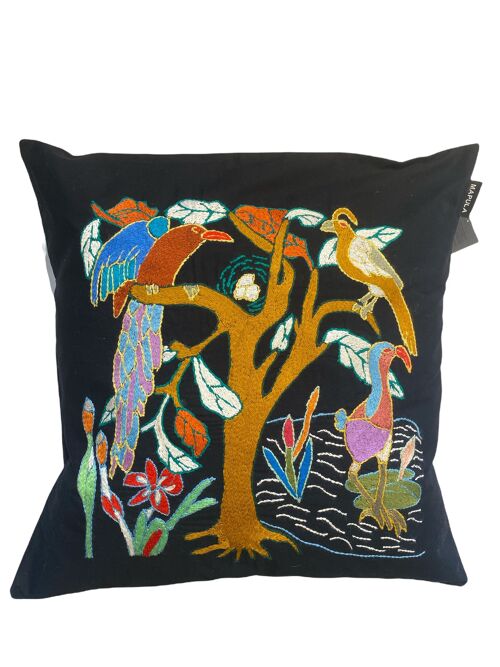 Mapula embroidered cushion 40x40 - South Africa