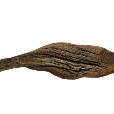 Poisson sculpté à la main en bois flotté - M (1208)