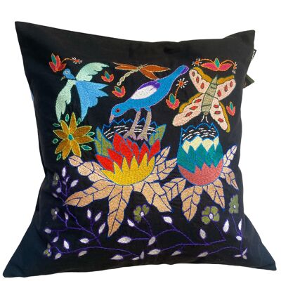 Coussin brodé Mapula 40x40 - Afrique du Sud