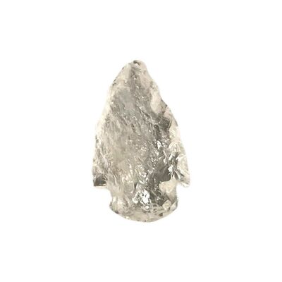 Pointe de flèche à facettes, 3-4 cm, quartz clair