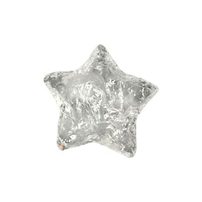 Cristal Estrella Facetado, 3x3cm, Cuarzo Transparente