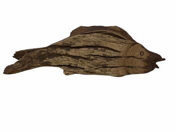 Poisson sculpté à la main en bois flotté - Grand 6