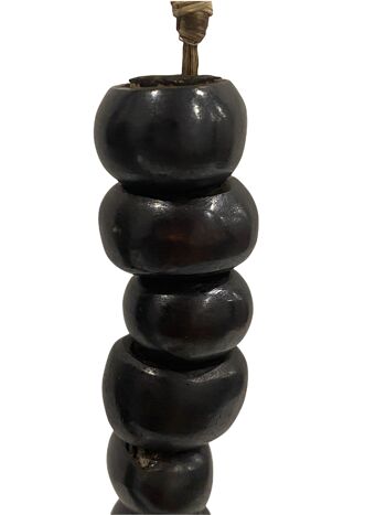 Collier Kenya Beads - Noir arrondi (47.3) 2