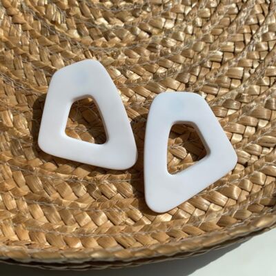 Okara earrings - Milk