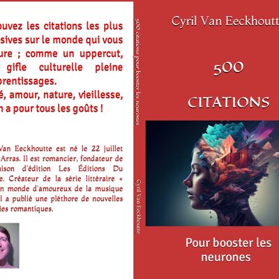 Collection of “500 quotes to boost neurons. »Pocket format.   With Les Éditions DU SOLANGE.