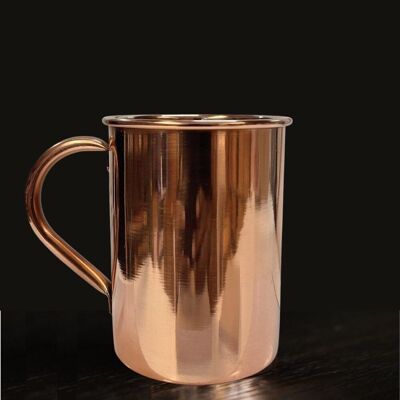 Pure Copper Mug with Brass Handle - 400 ml