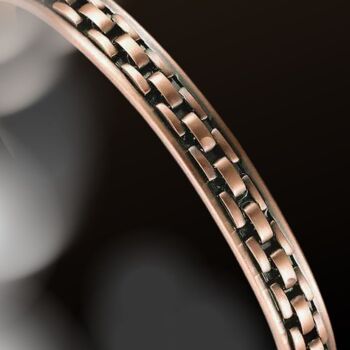 Bracelet de santé cuivre magnétique - 0,8 cm 1