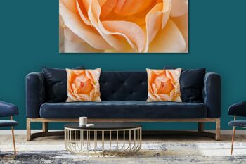Ensemble de coussins photo décoratifs (2 pièces), motif : fleur de rose rêve de rose 2 - taille : 40 x 40 cm - housse de coussin haut de gamme, coussin décoratif, coussin décoratif, coussin photo, housse de coussin 5