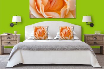 Ensemble de coussins photo décoratifs (2 pièces), motif : fleur de rose rêve de rose 2 - taille : 40 x 40 cm - housse de coussin haut de gamme, coussin décoratif, coussin décoratif, coussin photo, housse de coussin 6