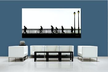Papier peint : Sur le pont d'Arcachon 13 - format paysage 2:1 - nombreuses tailles et matériaux - motif d'art photographique exclusif sous forme d'image sur toile ou d'image en verre acrylique pour la décoration murale 2