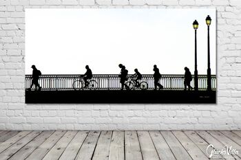 Papier peint : Sur le pont d'Arcachon 13 - format paysage 2:1 - nombreuses tailles et matériaux - motif d'art photographique exclusif sous forme d'image sur toile ou d'image en verre acrylique pour la décoration murale 12