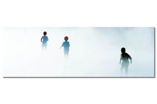 Wandbild: Im Nebel von Bordeaux - Panorama quer 3:1 - viele Größen & Materialien – Exklusives Fotokunst-Motiv als Leinwandbild oder Acrylglasbild zur Wand-Dekoration
