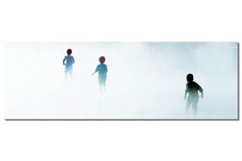 Papier peint : Dans le brouillard de Bordeaux - Paysage panoramique 3:1 - Nombreuses tailles et matériaux - Motif d'art photographique exclusif sous forme d'image sur toile ou d'image en verre acrylique pour la décoration murale 1