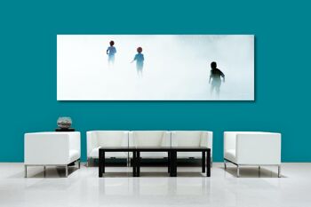 Papier peint : Dans le brouillard de Bordeaux - Paysage panoramique 3:1 - Nombreuses tailles et matériaux - Motif d'art photographique exclusif sous forme d'image sur toile ou d'image en verre acrylique pour la décoration murale 2