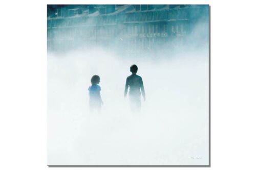 Wandbild: Im Nebel von Bordeaux 5 - Quadrat 1:1 - viele Größen & Materialien – Exklusives Fotokunst-Motiv als Leinwandbild oder Acrylglasbild zur Wand-Dekoration