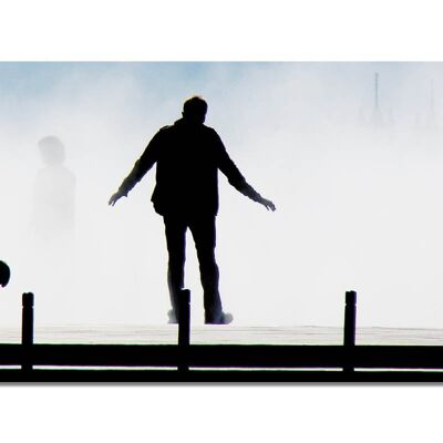 Murale: Nella nebbia di Bordeaux 10 - formato orizzontale 2:1 - molte dimensioni e materiali - esclusivo motivo artistico fotografico come immagine su tela o immagine su vetro acrilico per la decorazione murale