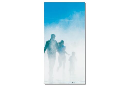 Wandbild: Im Nebel von Bordeaux 15 - Hochformat 1:2 - viele Größen & Materialien – Exklusives Fotokunst-Motiv als Leinwandbild oder Acrylglasbild zur Wand-Dekoration