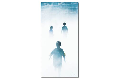 Wandbild: Im Nebel von Bordeaux 17 - Hochformat 1:2 - viele Größen & Materialien – Exklusives Fotokunst-Motiv als Leinwandbild oder Acrylglasbild zur Wand-Dekoration