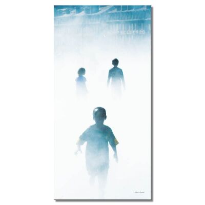 Murale: Nella nebbia di Bordeaux 17 - formato verticale 1:2 - molte dimensioni e materiali - esclusivo motivo artistico fotografico come immagine su tela o immagine su vetro acrilico per la decorazione murale