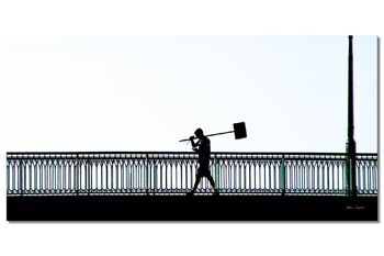 Papier peint : Sur le pont d'Arcachon 2 - format paysage 2:1 - nombreuses tailles et matériaux - motif d'art photographique exclusif sous forme d'image sur toile ou d'image en verre acrylique pour la décoration murale 1