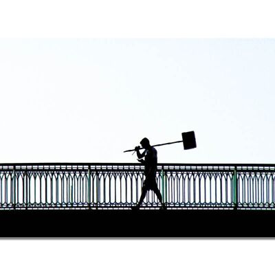 Murale: Sul ponte di Arcachon 2 - formato orizzontale 2:1 - molte dimensioni e materiali - esclusivo motivo artistico fotografico come immagine su tela o immagine su vetro acrilico per la decorazione murale