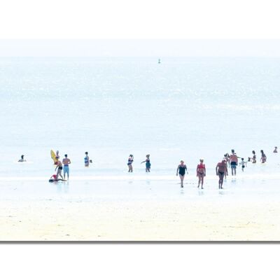 Mural: people by the sea 1 - landscape format 2:1 - many sizes & materials - exclusive photo art motif as a canvas picture or acrylic glass picture for wall decoration
