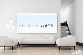 Papier peint : personnes au bord de la mer 1 - format paysage 2:1 - nombreuses tailles et matériaux - motif d'art photo exclusif comme image sur toile ou image sur verre acrylique pour la décoration murale 3