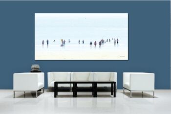 Papier peint : personnes au bord de la mer 1 - format paysage 2:1 - nombreuses tailles et matériaux - motif d'art photo exclusif comme image sur toile ou image sur verre acrylique pour la décoration murale 7