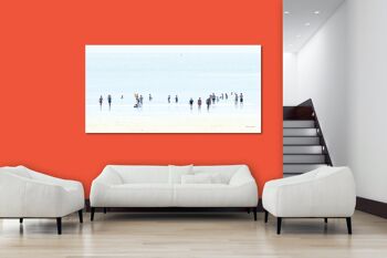 Papier peint : personnes au bord de la mer 1 - format paysage 2:1 - nombreuses tailles et matériaux - motif d'art photo exclusif comme image sur toile ou image sur verre acrylique pour la décoration murale 11