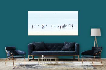 Papier peint : personnes au bord de la mer 1 - format paysage 2:1 - nombreuses tailles et matériaux - motif d'art photo exclusif comme image sur toile ou image sur verre acrylique pour la décoration murale 13