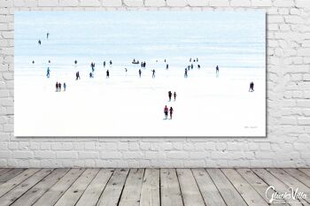 Papier peint : personnes au bord de la mer 4 - format paysage 2:1 - nombreuses tailles et matériaux - motif d'art photographique exclusif comme image sur toile ou image sur verre acrylique pour la décoration murale 10