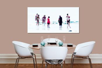 Papier peint : personnes au bord de la mer 6 - format paysage 2:1 - nombreuses tailles et matériaux - motif d'art photo exclusif comme image sur toile ou image sur verre acrylique pour la décoration murale 10