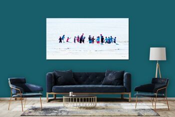 Papier peint : personnes au bord de la mer 8 - format paysage 2:1 - nombreuses tailles et matériaux - motif d'art photo exclusif comme image sur toile ou image sur verre acrylique pour la décoration murale 3