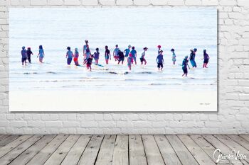 Papier peint : personnes au bord de la mer 8 - format paysage 2:1 - nombreuses tailles et matériaux - motif d'art photo exclusif comme image sur toile ou image sur verre acrylique pour la décoration murale 4