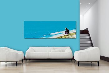 Papier peint : Les gens sur la mer Méditerranée 3 - paysage panoramique 3:1 - nombreuses tailles et matériaux - motif d'art photographique exclusif comme image sur toile ou image en verre acrylique pour la décoration murale 4