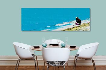 Papier peint : Les gens sur la mer Méditerranée 3 - paysage panoramique 3:1 - nombreuses tailles et matériaux - motif d'art photographique exclusif comme image sur toile ou image en verre acrylique pour la décoration murale 8