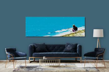 Papier peint : Les gens sur la mer Méditerranée 3 - paysage panoramique 3:1 - nombreuses tailles et matériaux - motif d'art photographique exclusif comme image sur toile ou image en verre acrylique pour la décoration murale 9