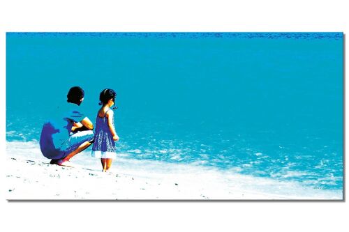 Wandbild: Menschen am Mittelmeer 4 - Querformat 2:1 - viele Größen & Materialien – Exklusives Fotokunst-Motiv als Leinwandbild oder Acrylglasbild zur Wand-Dekoration