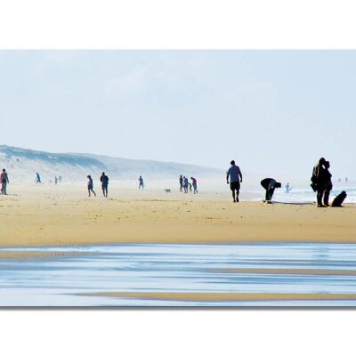 Mural: à la plage de Biscarosse 1 - formato apaisado 2:1 - muchos tamaños y materiales - motivo de arte fotográfico exclusivo como cuadro de lienzo o cuadro de vidrio acrílico para decoración de paredes