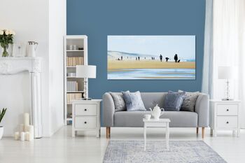 Papier peint : à la plage de Biscarosse 1 - format paysage 2:1 - nombreuses tailles et matériaux - motif d'art photo exclusif sous forme d'image sur toile ou d'image en verre acrylique pour la décoration murale 12
