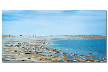 Papier peint : à la plage de Biscarosse 8 - format paysage 2:1 - nombreuses tailles et matériaux - motif d'art photographique exclusif sous forme d'image sur toile ou d'image en verre acrylique pour la décoration murale 1