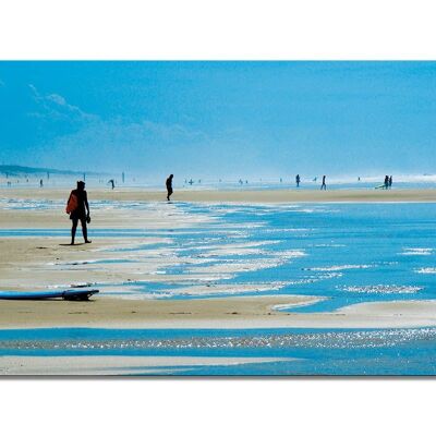 Mural: à la plage de Biscarosse 9 - landscape format 2:1 - many sizes & materials - exclusive photo art motif as a canvas picture or acrylic glass picture for wall decoration