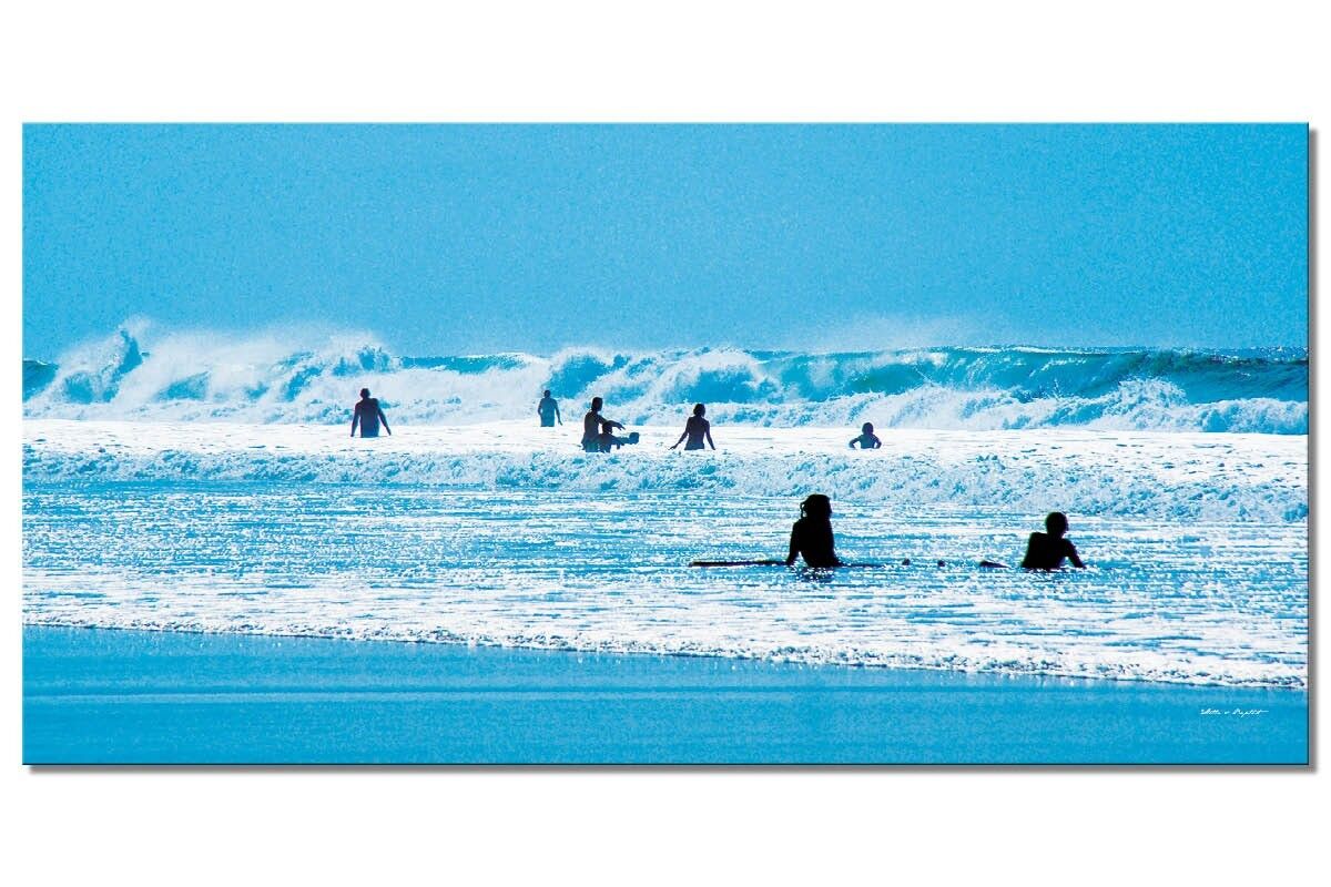 Wandbild: à la plage de Biscarosse 13 - Querformat 2:1 - viele Größen & Materialien – Exklusives Fotokunst-Motiv als Leinwandbild oder Acrylglasbild zur Wand-Dekoration