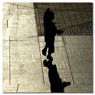 Immagine da parete: gioco di ombre 2 - quadrato 1:1 - molte dimensioni e materiali - esclusivo motivo artistico fotografico come immagine su tela o immagine in vetro acrilico per la decorazione della parete