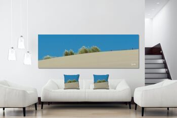 Ensemble de coussins photo décoratifs (2 pièces), motif : paysage de dunes 3 - taille : 40 x 40 cm - housse de coussin premium, coussin décoratif, coussin décoratif, coussin photo, housse de coussin 5