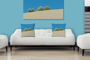Ensemble de coussins photo décoratifs (2 pièces), motif : paysage de dunes 3 - taille : 40 x 40 cm - housse de coussin premium, coussin décoratif, coussin décoratif, coussin photo, housse de coussin 6