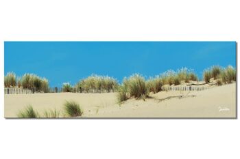 Papier peint : paysage de dunes 1 - panorama sur 3:1 - nombreuses tailles et matériaux - motif d'art photographique exclusif sous forme de toile ou d'image en verre acrylique pour la décoration murale 1
