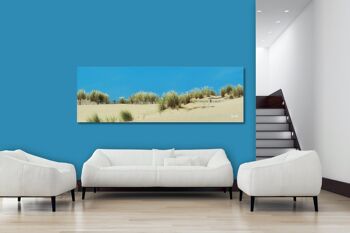Papier peint : paysage de dunes 1 - panorama sur 3:1 - nombreuses tailles et matériaux - motif d'art photographique exclusif sous forme de toile ou d'image en verre acrylique pour la décoration murale 3
